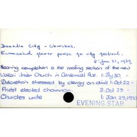 Dunedin City - Churches.