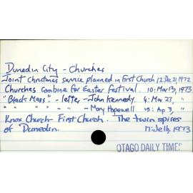 Dunedin City - Churches