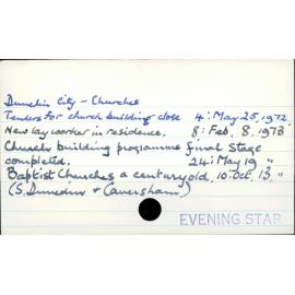 Dunedin City - Churches