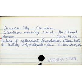 Dunedin City - Churches.