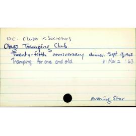 Dunedin City - Clubs and societies - Otago Tramping Club