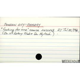 DUNEDIN CITY-COOKERY.