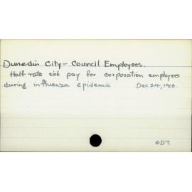 Dunedin City - Council Employees.