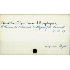 Dunedin City - Council employees