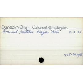 Dunedin City - Council employees.
