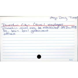Dunedin City - Council employees