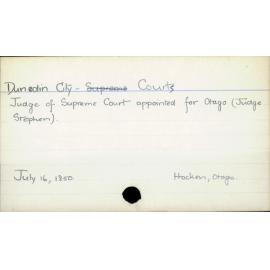 Dunedin City - Courts