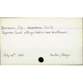 Dunedin City - Courts