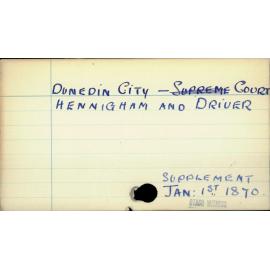 Dunedin City - Courts 