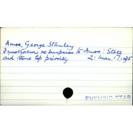 Amos, George Stanley 