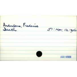 Andersen, Frederic 