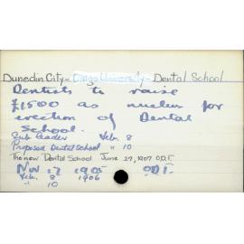 Dunedin City - Dental School.