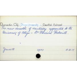 Dunedin City - Dental School