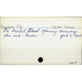 Dunedin City - Dental School