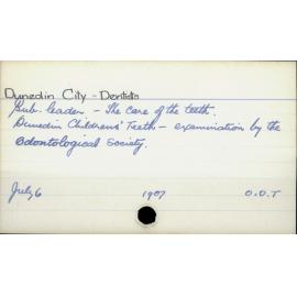 Dunedin City - Dentists