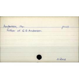 Anderson, Mr. 