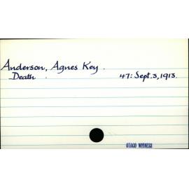 Anderson, Agnes Key