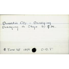 Dunedin City - Dredging