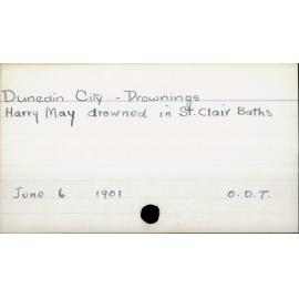 Dunedin City - Drownings