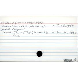 DUNEDIN CITY - EDUCATION.