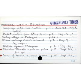 DUNEDIN CITY - Education