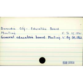 Dunedin City - Education Board