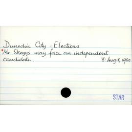 Dunedin City - Elections
