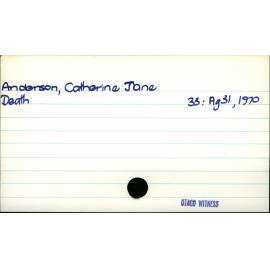 Anderson, Catherine Jane 