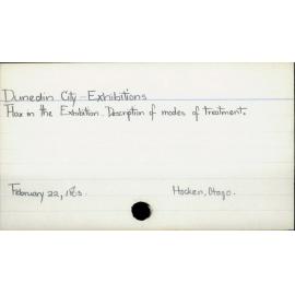 Dunedin City - Exhibitions