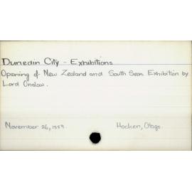 Dunedin City - Exhibitions