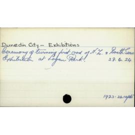 Dunedin City - Exhibitions