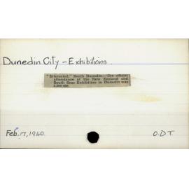Dunedin City - Exhibitions