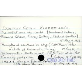 Dunedin City - Exhibitions