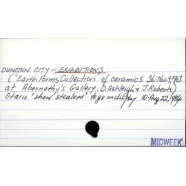 Dunedin City - Exhibitions