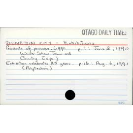 Dunedin City - Exhibitions
