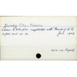 Dunedin City - Finance