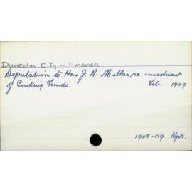 Dunedin City - Finance