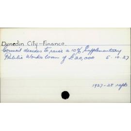 Dunedin City - Finance