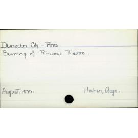 Dunedin City - Fires