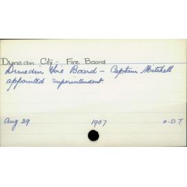 Dunedin City - Fire Board