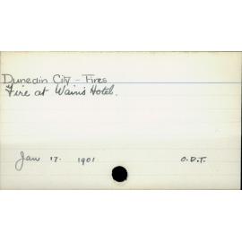 Dunedin City - Fires