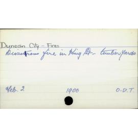 Dunedin City - Fires