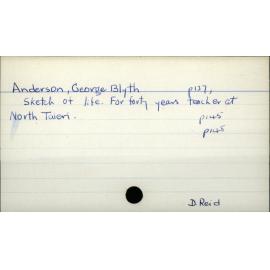 Anderson, George Blyth 