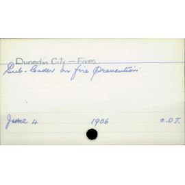 Dunedin City - Fires