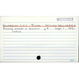 DUNEDIN CITY - Firms - ACTION DELIVERIES