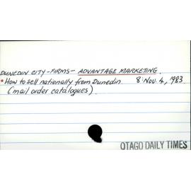 DUNEDIN CITY - FIRMS - ADVANTAGE MARKETING.