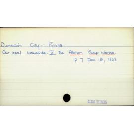 Dunedin City - Firms