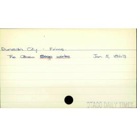 Dunedin City - Firms.