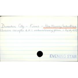 Dunedin City - Firms - Alex Harvey Industries