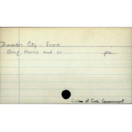 Dunedin City - Firms